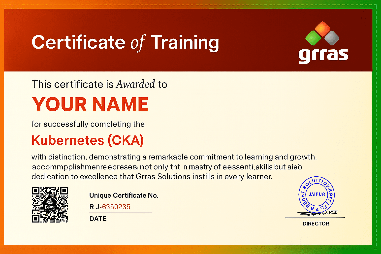 Certificate Preview