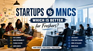 Startups vs MNCs: Which is Better for Freshers?